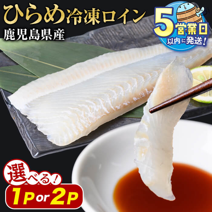 【ふるさと納税】＜すぐ届く！＞【内容量が選べる】鹿児島県産 熟成ヒラメ冷凍ロイン 計200g以上(1P) or 計400g以上(200g以上×2P) 冷凍 魚 魚介 海鮮 ヒラメ ひらめ 平目 刺身 さし身 カルパッチョ 養殖 ロイン フィーレ 半身 国産 鹿児島 垂水 【有限会社 森水産】