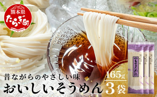 那須の おいしい そうめん 2人前×3袋 （ 計6食・495g ） 【 2000円 涼 麺 冷やし ソーメン 夏 食欲増進 さっぱり 夏休みのランチ 便利 備蓄 保存食 常温保存 お昼ご飯 昼食 夕食 夜食 】 076-0476