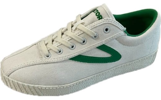 メンズスニーカー　TMS1534　（ ホワイト・グリーン  25.5cm）