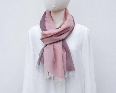 ストール　富士桜工房　KASANE（小豆色）