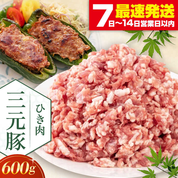 【ふるさと納税】 平田牧場 ひき肉 600g 三元豚《喜茂別町》【平田牧場】 肉 豚肉 ミンチ 豚ミンチ 餃子 つくね 冷凍配送 北海道 平田牧場 おすすめ [AJAP076] 7000 7000円 7千円
