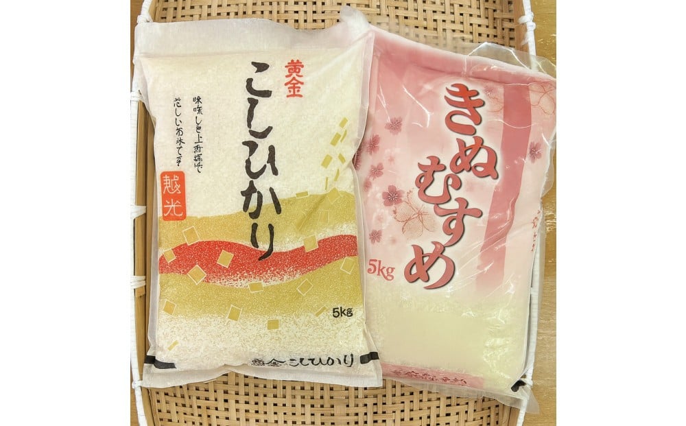 
            【ふるさと納税】お米　令和7年産　出雲コシヒカリ5kgと出雲きぬむすめ5kg
          