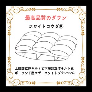 【ブルー】＜京都金桝＞羽毛布団 シングル ホワイトコウダ ポーランド産マザーホワイトグースダウン95％ 1.2kg 日本製 冬用 布団 新生活 DP450 京都亀岡産 セーヌ 新生活 ふるさと納税羽毛