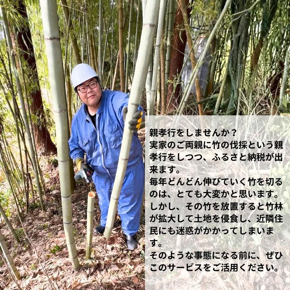 竹の伐採サービス 1回 五泉市内限定 便利屋ぼーちゃん