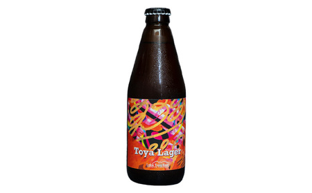 Lake Toya Beer クラフトビール Toya Lager 4本セット (紙コースター2枚付) 4カ月連続お届け お酒 瓶ビール アルコール 晩酌 バーベキュー BBQ 家飲み 宅飲み 麦芽の