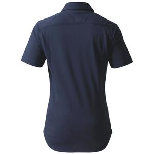 DJS-004 decollouomo メンズドレスシャツ半袖（生地／コンコルド）ネイビー／Lサイズ