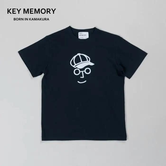 《0》【KEYMEMORY 鎌倉】キャスケットイラストTシャツ NAVY