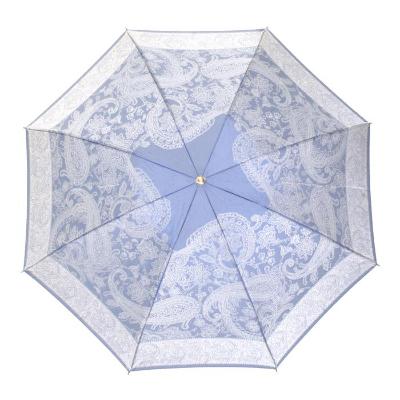 ふるさと納税 富士河口湖町 槙田商店【晴雨兼用 折りたたみ傘】kirie ペイズリー:ミステリアスブルー |  | 02