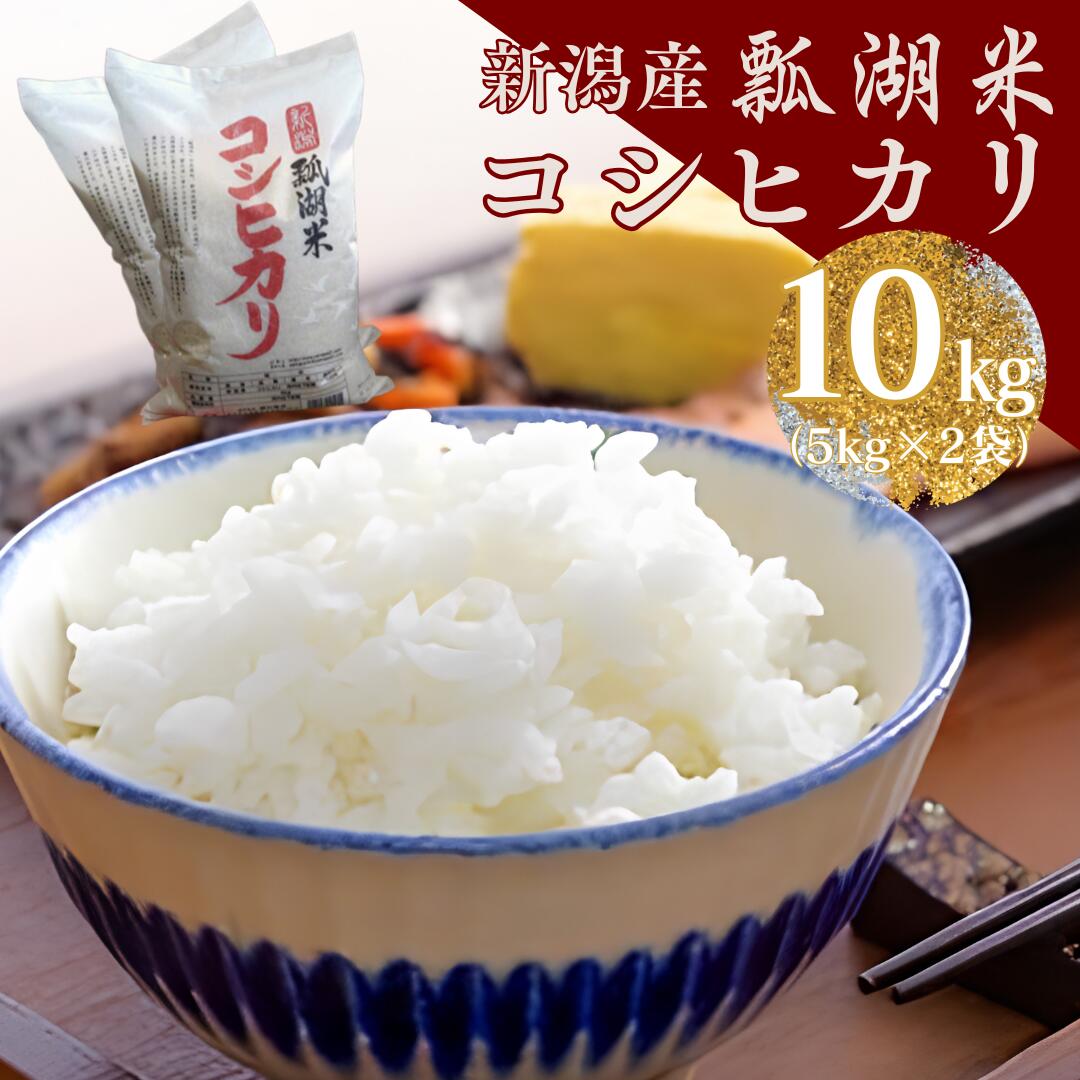 【ふるさと納税】【 令和7年産 】新潟産 コシヒカリ 「瓢湖米」 10kg (5kg×2袋) 米 こめ コメ 精米 白米 新潟県 阿賀野市