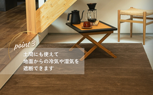 FIELD JACK アウトドアラグマット Lサイズ (FJK007) ゴールド 約140×200cm｜断熱性×快適性の10mm厚！キャンプ・テント・ピクニック・防災・おうちキャンプ・室内ラグにも最適