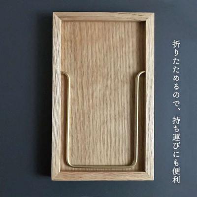 ふるさと納税 糸島市 黄金比の卓上 鏡 ウォールナット  【贈り物家具 みはたや】 [ADD002] |  | 03