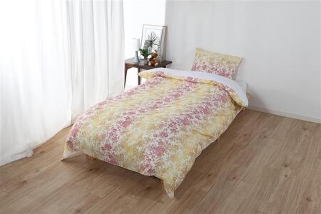 三河産　綿100％　120本ガーゼ肌掛けふとんカバー_コンビピンク【G0581】