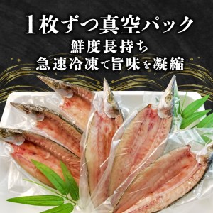 国産 厳選 冬 カマス６枚 干物 脂 旨味 凝縮 真空 パック 食べやすい ご飯 おかず 冷凍 小分け 個包装