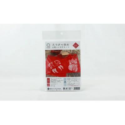 ふるさと納税 茅ヶ崎市 【染色キット】 みやこ染　ろうけつ染め 大判ハンカチキット(レッド)