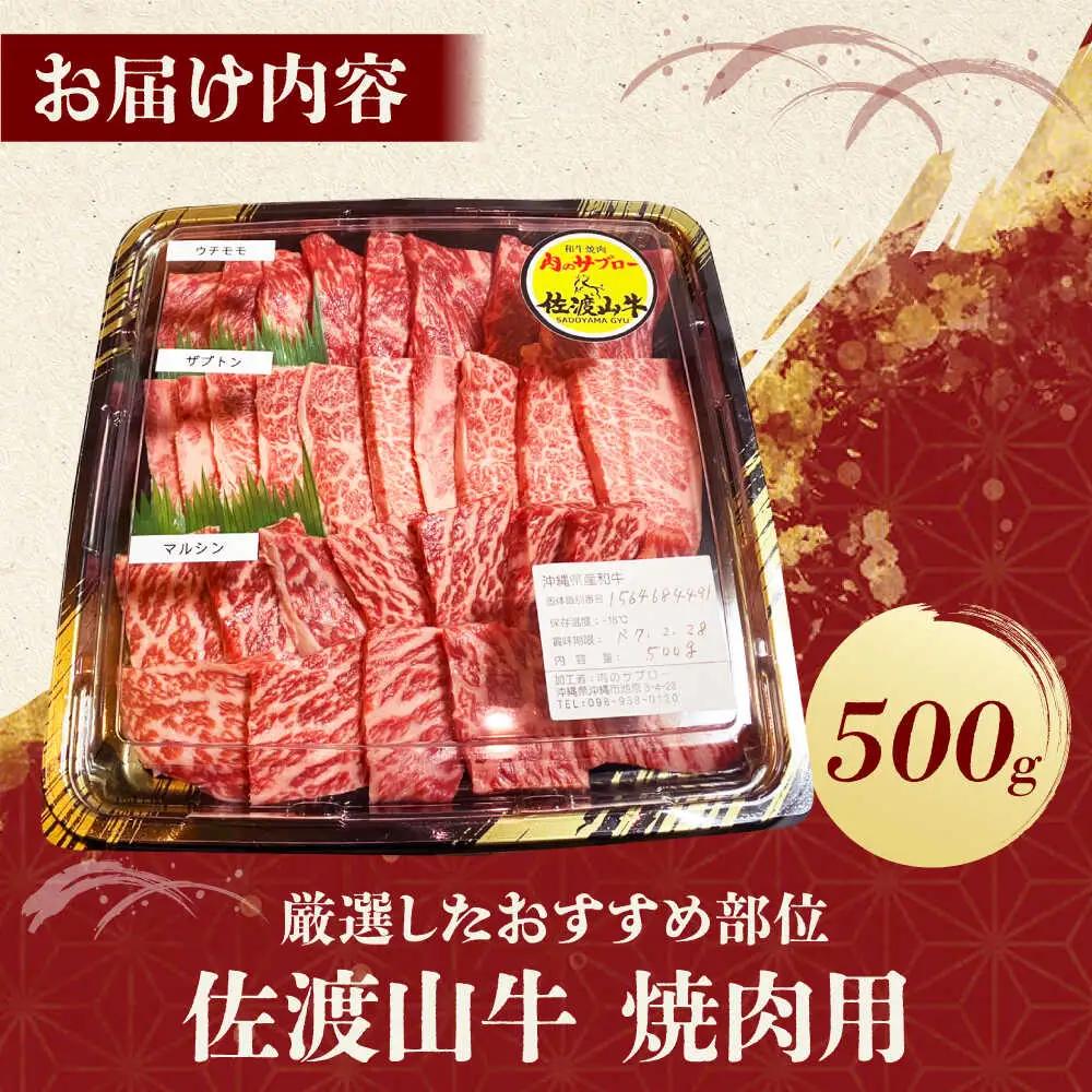  牛肉 焼肉用 500g 【全12回定期便】和牛 佐渡山牛 BCBC013