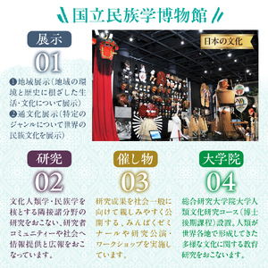 国立民族学博物館 本館展示招待券 2枚 【大阪府吹田市】家族 ミュージアム 博物館 美術館