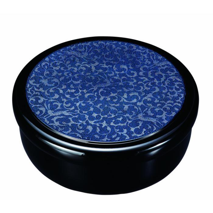 【ふるさと納税】茶櫃 10.5寸 るり小紋【YG55】 | クラフト 民芸 人気 おすすめ 送料無料