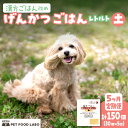 【ふるさと納税】 定期便 ペットフード 犬 げんかつごはん 漢方ごはん 土 レトルト 30個×5回 ウェットタイプ ドッグフード 愛犬用 牛肉 食養生 薬膳 総合栄養食 安心素材 北海道食材 漢方食材 着色料 保存料 酸化防止剤不使用 北海道 札幌市