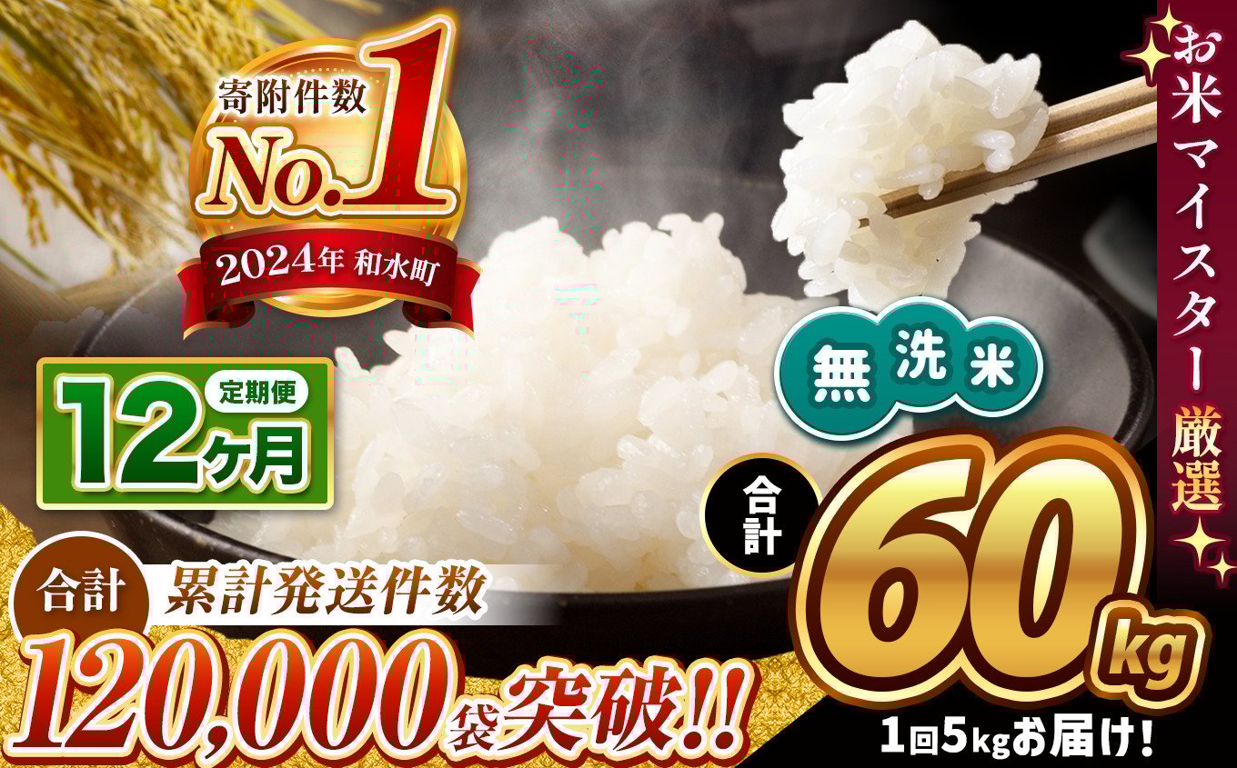 
            【令和7年産】【定期便12回】 熊本県産 ほたるの灯り 無洗米 5kg | 小分け 5kg × 1袋  熊本県産 こめ 米 無洗米 ごはん 銘柄米 ブレンド米 複数原料米 人気 日本遺産 菊池川流域 こめ作り ごはん ふるさと納税 返礼品
          