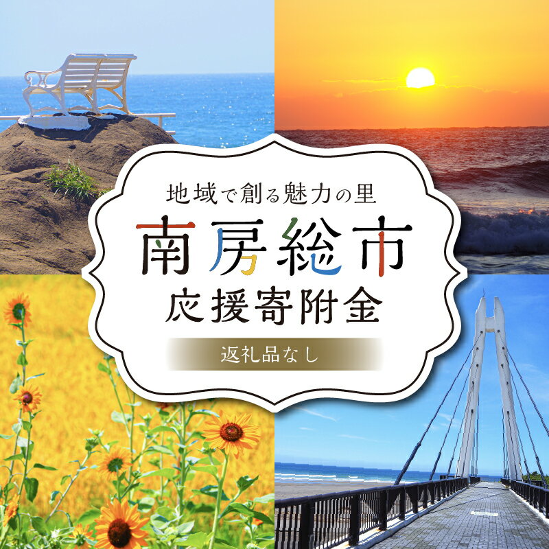 【ふるさと納税】（返礼品なし）地域で創る魅力の里・南房総市　応援寄附金 地域応援 寄附 協力 千葉県