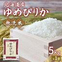 【ふるさと納税】【令和6年産新米】ホクレン ゆめぴりか 無洗米5kg（5kg×1）【ふるさと納税 人気 おすすめ ランキング 穀物 米 ゆめぴりか 無洗米 おいしい 美味しい 甘い 北海道 豊浦町 送料無料】 TYUA020