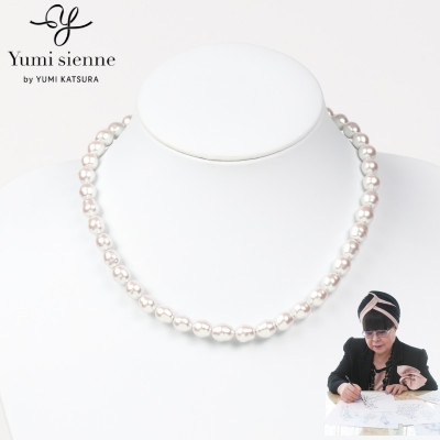 
                  ＜Yumisienne＞ココバロックパールネックレス(サクラホワイト/ゴールド8mm42cm)【1734735】
                