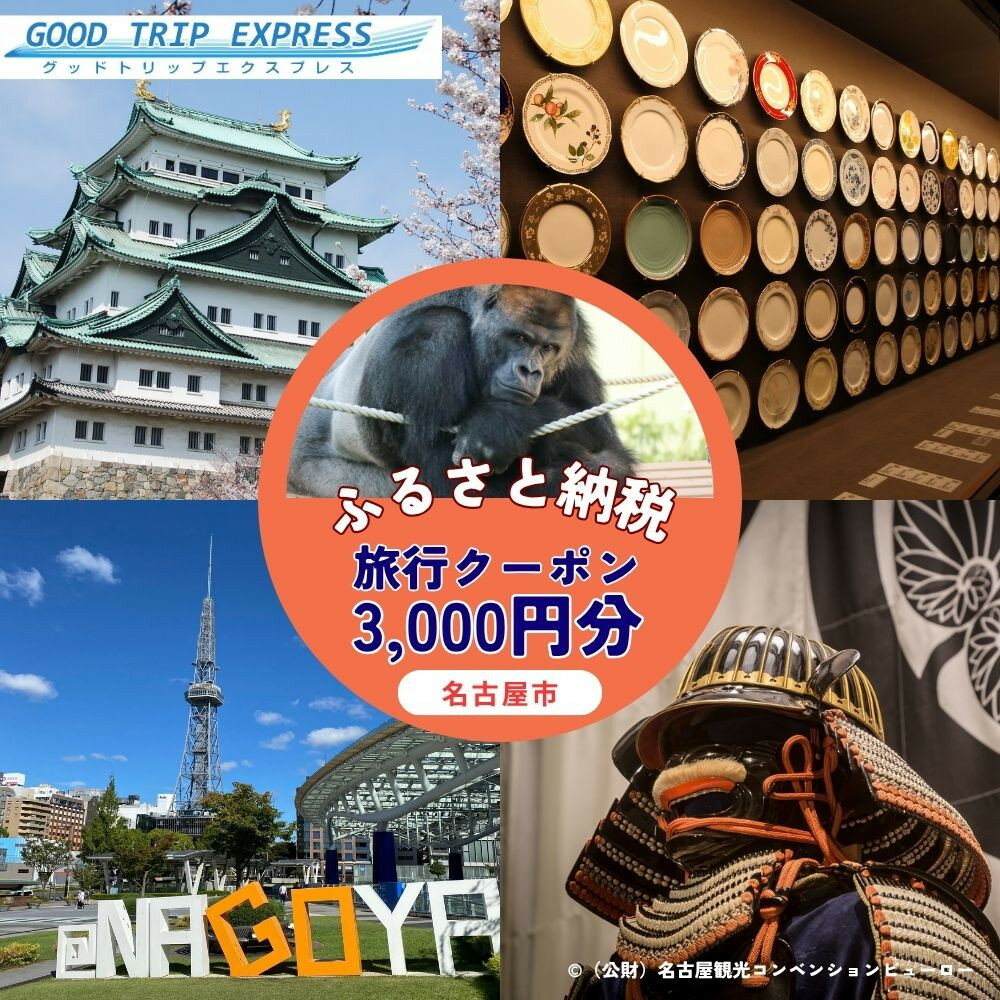 【ふるさと納税】名古屋市に泊まる ふるさと納税旅行クーポン【3,000円分】