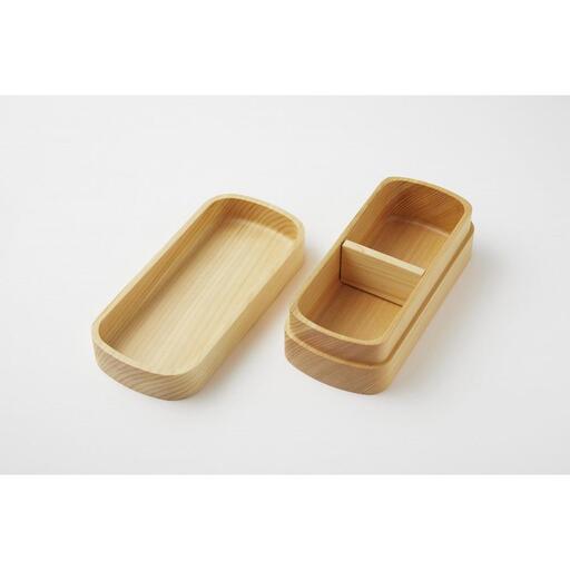 ◇紀州桧弁当箱 タイプS-4 NA ナノコート 弁当包みセット【コトリ】【TN139】