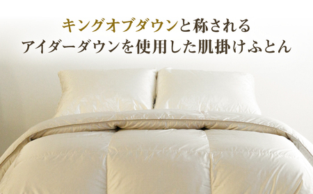 【高島屋選定品】〈富士新幸九州〉シングル アイダー肌掛けふとん　シルク100％×アイスランドアイダー ダウン95％《壱岐市》 寝具 ダウンケット 布団 クール寝具 オールシーズン対応 羽毛布団 肌掛け