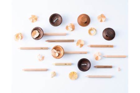 No.336 木聞器ブラックチェリー製杯型香筆シャープナー【スペシャルセット】500g