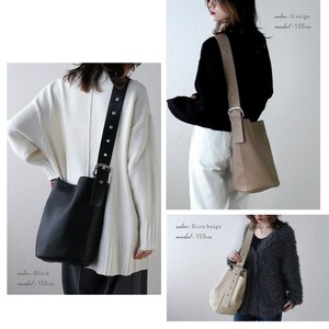 2WAYバケツショルダーバッグ ブラック 16-048