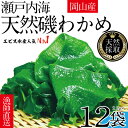 【ふるさと納税】風味豊かな 瀬戸内 わかめ 22g×12袋 エビス水産【岡山 瀬戸内海 天然 カットわかめ】　【 常備菜 無添加 無着色 味噌汁 炊き込み 】