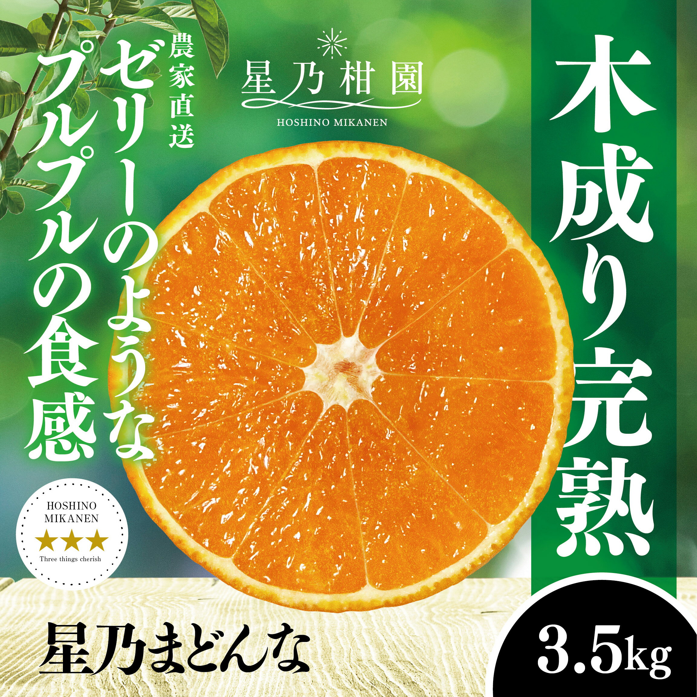 【ふるさと納税】星乃みかん園の 星乃まどんな (3.5kg)【D45-63】_ ミカン 蜜柑 みかん マドンナ 紅まどんな同品種 フルーツ 果物 くだもの 柑橘 柑橘類 人気 美味しい 愛媛県 八幡浜市 ふるさと 【1339327】