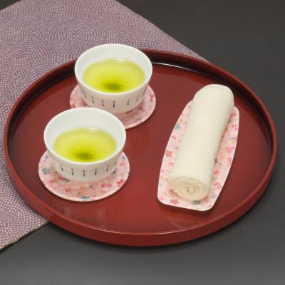 ふるさと納税 和歌山市 友禅和紙 おしぼり トレー 小花 吹雪 5枚セット 食洗機対応の和風おしぼりトレー |  | 02