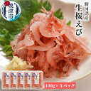 【ふるさと納税】 生桜えび 桜えび 天然 生食 100g×5 駿河湾産 焼津特選 冷凍 魚介 焼津 a15-562