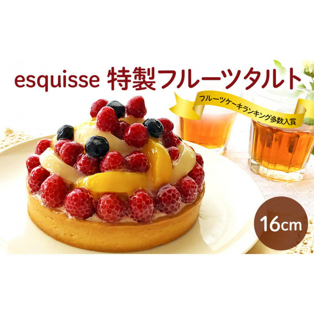 【ふるさと納税】スイーツ フルーツたっぷりの特製フルーツタルト【16cm】バースデーケーキ お菓子 フルーツケーキ ケーキ | フルーツ タルト 特製 スイーツ 洋菓子 人気 おすすめ ケーキ デザート 送料無料 長野県 長野市 信州 信濃 ふるさと納税