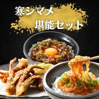 ふるさと納税 海士町 スルメイカ 堪能セット 肝醤油漬け しゃきしゃき漬け 唐揚げ