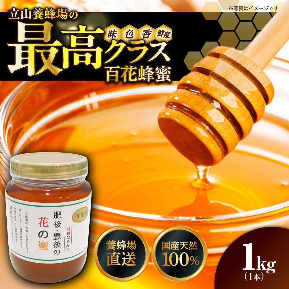 【ふるさと納税】立山養蜂場 国産 百花 蜂蜜 1kg はちみつ【一般社団法人クラッシーノこうし】[AYAB027] 蜂蜜 はちみつ ハチミツ 国産 純粋はちみつ 百花はちみつ ハニー 二ホンミツバチ 日本ミツバチ