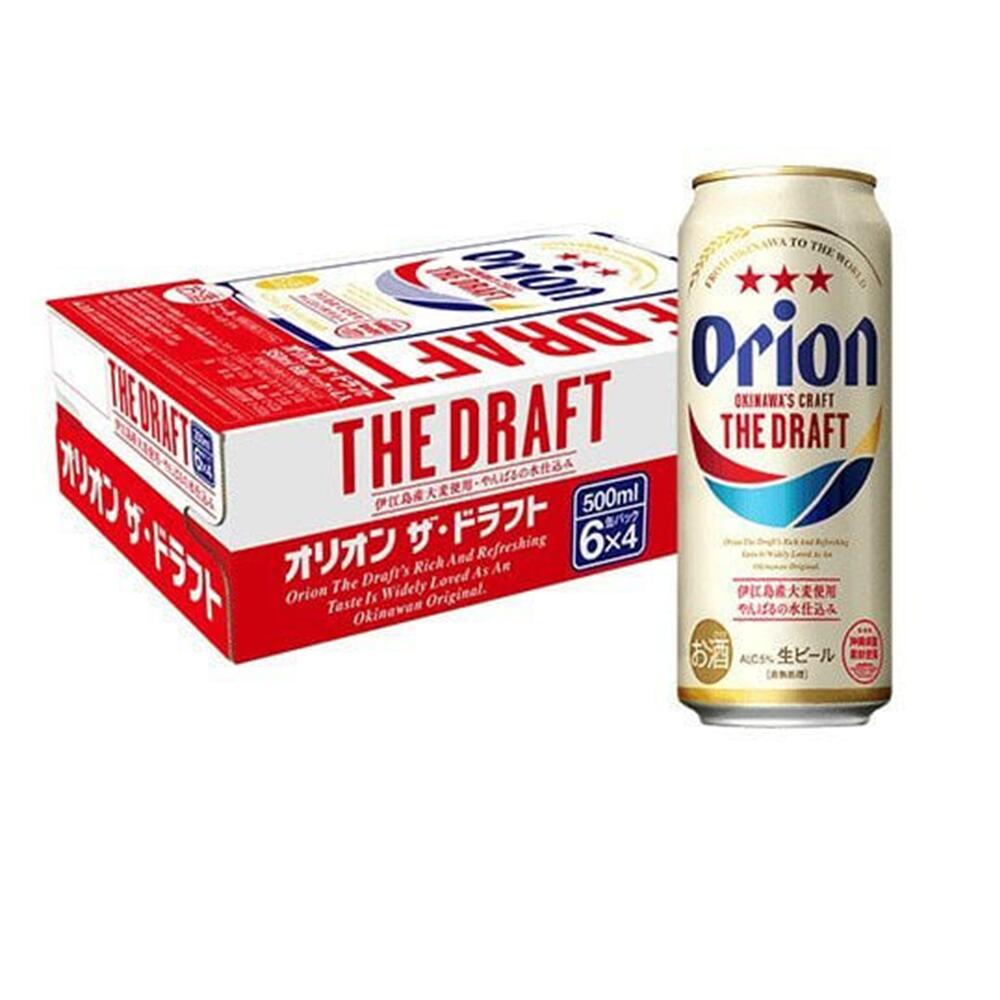 【ふるさと納税】オリオン ザドラフト 500ml缶（24本入）L027｜オリオンビール アサヒオリオン ビール 沖縄県 与那国島 与那国町 お酒 贈答