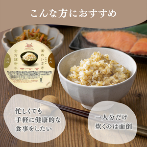 【定期便6ヶ月】金賞健康米 金のいぶき 玄米 パックご飯 120g×12個 GABA