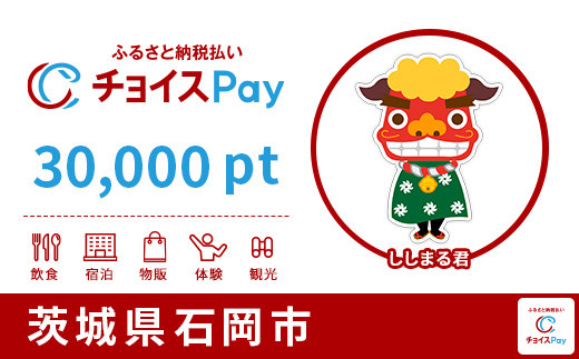 
石岡市チョイスPay 30,000pt（1pt＝1円）【会員限定のお礼の品】
