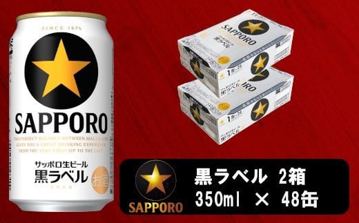 
a30-230　ビール 黒ラベル サッポロ 350ml×2ケース【セット商品】
