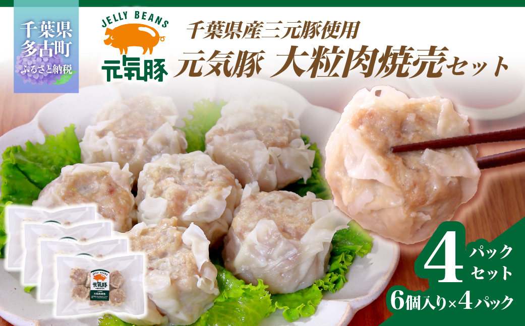 元気豚　大粒肉焼売　4パックセット【配送不可地域：離島・沖縄県】【1459599】 TAKB050