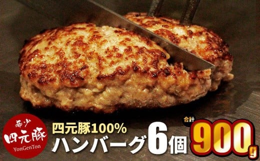 四元豚 生ハンバーグ 6個 【1127】