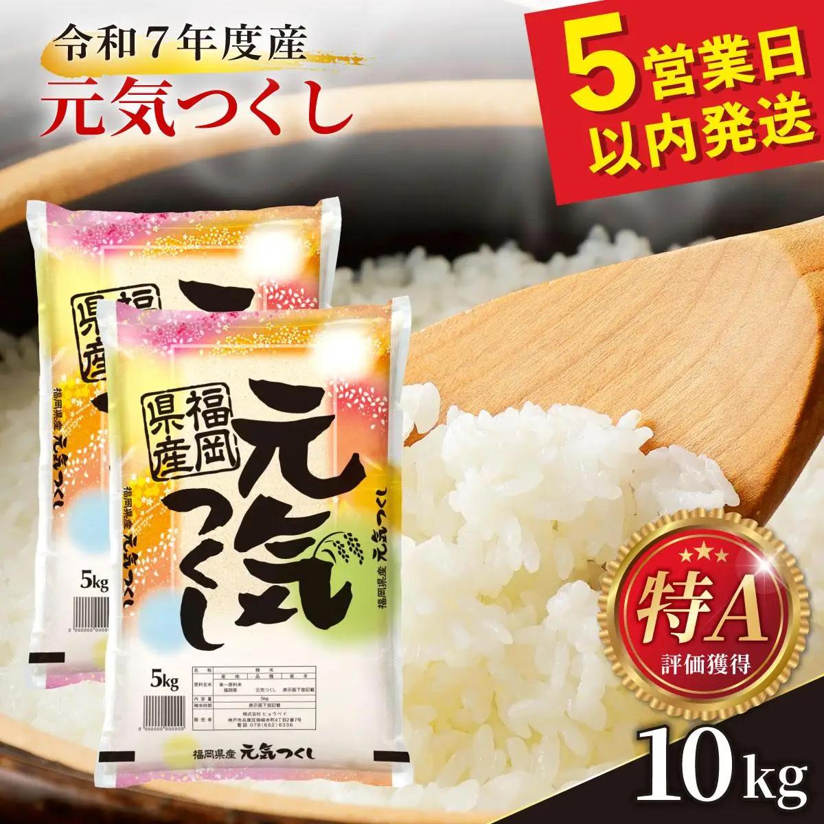 福岡県産元気つくし 白米10kg|福岡県産 元気つくし 白米 10kg 精米 米 国産 九州産 お米 ご飯 ふるさと納税 福岡県 那珂川市