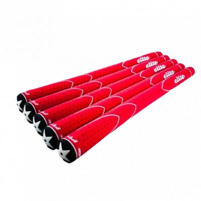 ふるさと納税 東大阪市 《バックラインなし/レッド/5本》X360RUBBER　M58　ゴルフ練習器具　エリートグリップ