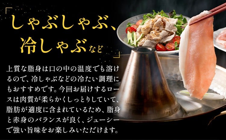 りんどうポーク ロース しゃぶしゃぶ用 計800g（400g×2パック）熊本県産 ブランド 豚肉