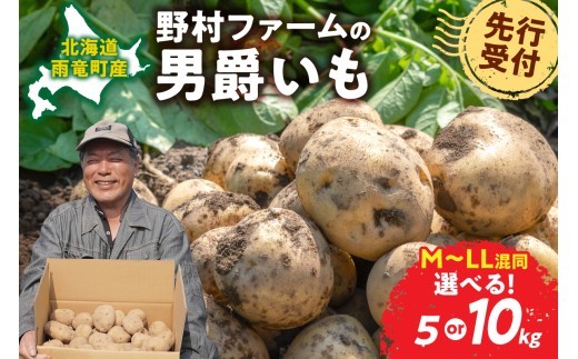 
                  選べる内容量！【先行予約】2026年9月下旬発送 北海道産 じゃがいも 男爵 5kg or 10kg  男爵芋 ジャガイモ 芋 いも 秋野菜 季節の野菜 直送農場 北海道雨竜町産 サイズ混同 野菜
                