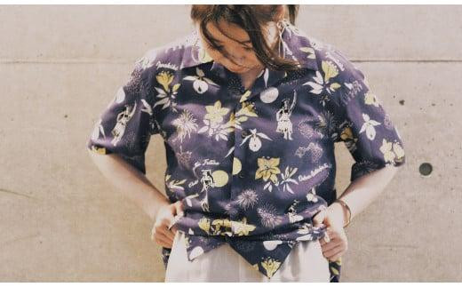 
                  いわき市発D2Cアロハシャツ「yourmood」（オープンカラー）　NAVY
                