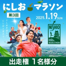 第3回にしおマラソン(フルマラソン)出走権1名様分(駐車券なし)・nmarathon1